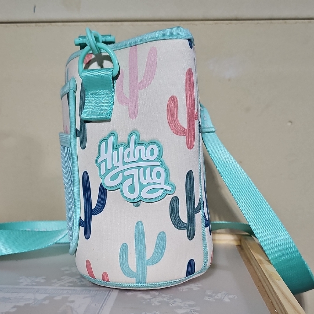 HydroJug Cactus Design Sleeve with Teal Accents